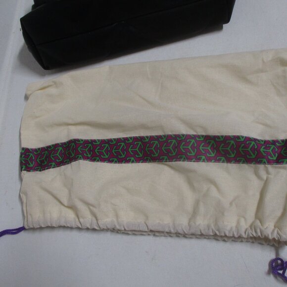 BLACK Butter Soft leather quilted chain handle logo purse KIRA - Picture 11 of 11